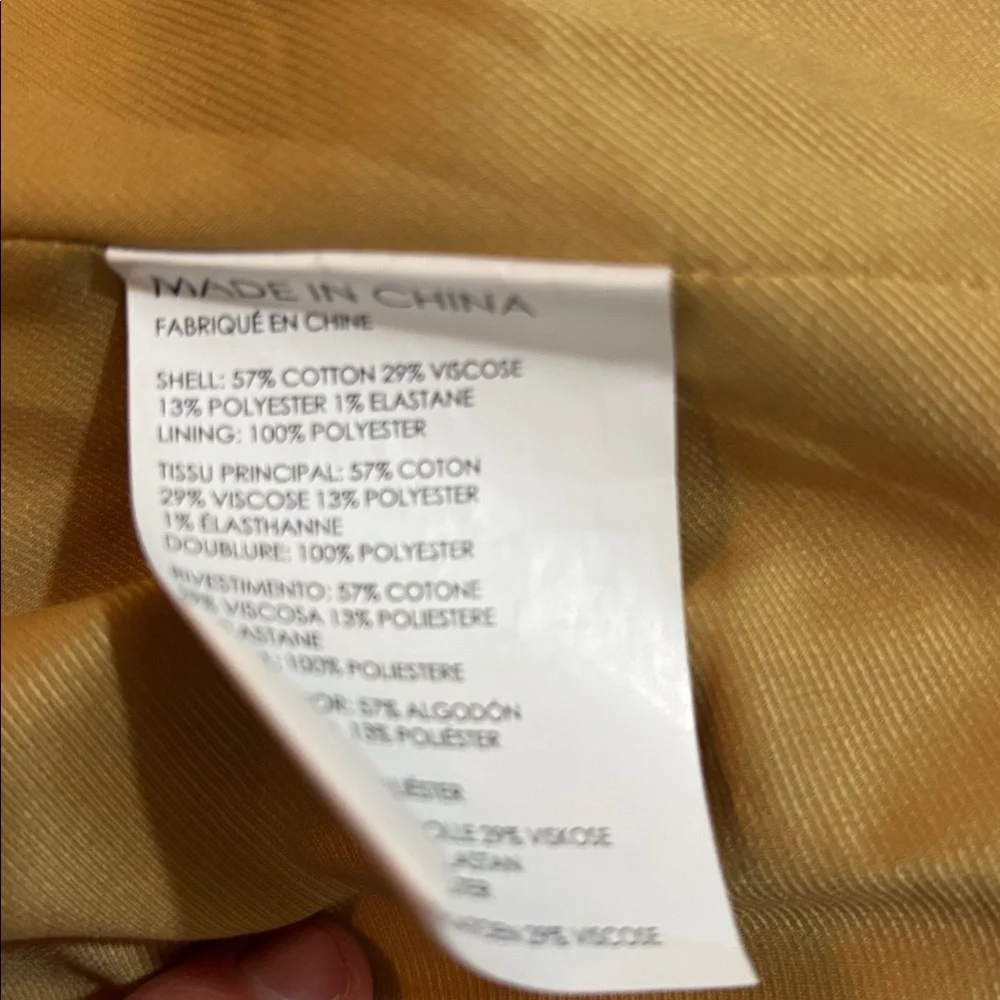 Club Monaco Cropped Textured Zip Jacket - Tan - Picture 9 of 11